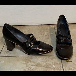 SimplyVera VeraWang “Celebrate” Brown Patent Leather